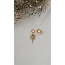 Mi Brillo Accessories Zirkon Taşlı Sirius Yıldız Ajda Charmı Yada Kolye Ucu ( Sadece Charm )