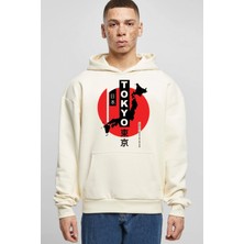 Baskılı Kapşonlu 3 Iplik Sweatshirt FM1.113BJÖ