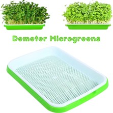 Demeter Microgreens Tohum Filizlendirme ve Çimlendirme, Mikro Yeşillik Yetiştirme Tepsisi, Bpa Içermeyen Plastikten