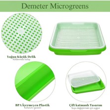 Demeter Microgreens Tohum Filizlendirme ve Çimlendirme, Mikro Yeşillik Yetiştirme Tepsisi, Bpa Içermeyen Plastikten