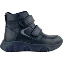 Hakiki Deri Siyah Erkek Çocuk Bot