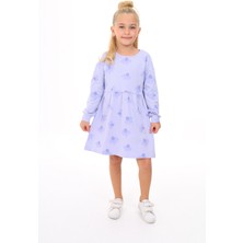 Toontoy Kız Çocuk Baskılı Elbise