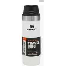 Stanley Klasik Trigger-Action Termos Bardak 0.47 Beyaz Orjinal