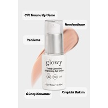 Glowy Göz Altını Aydınlatan, Kapatıcı ve SPF30 İçeren Renkli Göz Kremi (Y) 15ml