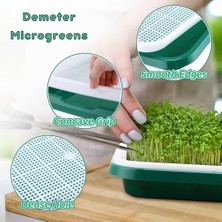 Demeter Microgreens Tohum Filizlendirme ve Çimlendirme, Mikro Yeşillik Yetiştirme Tepsisi, Bpa İçermeyen Plastikten