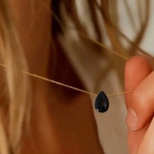 By Song Jewelry Oniks Damla Doğaltaş Kolye