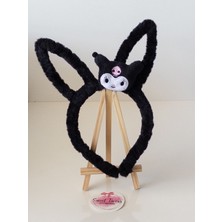 Sweet Twins Accessories Kuromi Tavşan  Kulaklı Çocuk Tacı Peluş Taç