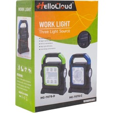 Worklight HC-7078-C 3 Çalışma Modlu Ledli Solar Taşınabilir Şarjlı Solar Lamba