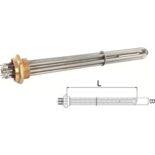 Kafalı Kazan Rezistansı 1-1/2 10000W 45CM M1207 220V-380V Uyumlu 1. Kalite