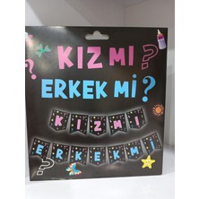 Party Store Kız Mı Erkek Mi Cinsiyet Dekoratif Banner