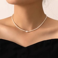 Lovisa Accessories El Emeği Inci Kolye, Choker Inci Boncuk Kolye, Vintage Bohem Tarz