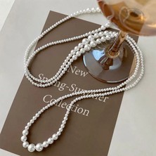 Lovisa Accessories El Emeği Uzun Tek Sıra Inci Kolye