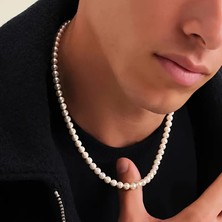 Lovisa Accessories El Emeği Erkek Inci Kolye, Erkekler Için Kolye, Choker Bohem Tarz Erkek Kolyesi