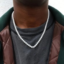 Lovisa Accessories El Emeği Erkek Inci Kolye, Erkekler Için Kolye, Choker Bohem Tarz Erkek Kolyesi