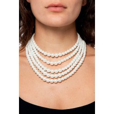 Lovisa Accessories El Emeği 5 Sıra Inci Kolye