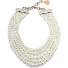 Lovisa Accessories El Emeği 5 Sıra Inci Kolye