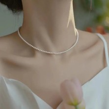 Lovisa Accessories El Emeği Inci Kolye, Choker Inci Boncuk Kolye, Vintage Bohem Tarz