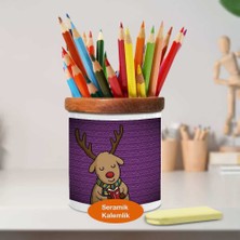 Asilmeydan Kitap Okuyan Geyik Seramik Kalemlik -23-2147531191