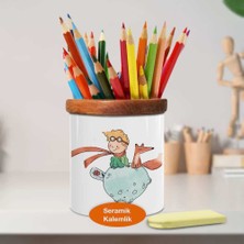 Asilmeydan Marsta Küçük Prens Ahşap Seramik Kalemlik - 502826215230