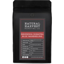 Natural Harvest Roasting Co. Indonesia Sumatra Blue Mandheling Yöresel Kahve 250 G.