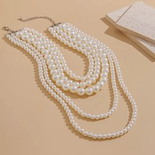 Lovisa Accessories El Emeği 5 Sıra Inci Kolye