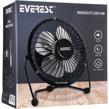 Everest EFN-482 Masaüstü Metal Siyah Usb Fan