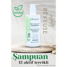 Reveuse Kolajen Keratin Saç Dökülmesine Karşı Hızlı Saç Uzatan Dolgunlaştırıcı Besleyici Şampuan 500ml