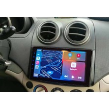 Victor Chevrolet Aveo 2006-2011 Yıl Android Sürüm 13 Kablosuz Carplay Navigasyon Multimedya 9 Inç Ekran Navigasyon Cihazı 4G Ram + 32GB Hafıza Çerçeveli ve arka görüş kameralı