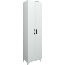 Bofigo 8 Raflı 2 Kapaklı Ayakkabılık Ayakkabı Dolabı Cemre Beyaz