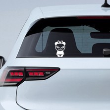 Sönmez Sticker Kızgın Kadın Panda Sticker - Cam Sticker - Oto Sticker - Araba Sticker - Araç Sticker