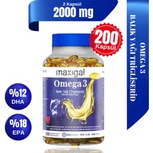 Maxigal Omega 3 Balık Yağı 200 Kapsül