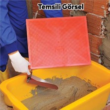 Badem10 Saplı Plastik Sıvacı Küreği Harç Duvar Beton Sıva Yayma 44X36 cm Boyutunda Plastik Sap