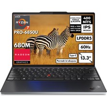 Lenovo Thinkpad Z13 Gen 1 Amd Ryzen 7 Pro 6850U 16-Gbddr5 2 Tbssd 13.3" Wuxga IPS  Windows 11 Pro Taşınabilir Bilgisayar 21D20014TX Bt3