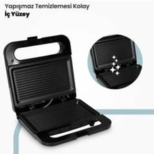 Goldmaster 750W Isınmaya Dayanıklı Tost ve Izgara Makinesi Mini