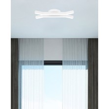 Hegza Lighting Formica (Beyaz Kasa, Sarı Işık) Ledli Modern Plafonyer LED Avize Salon Mutfak Oturma Odası Antre Hol Çocuk Odası LED