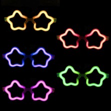 Üreticiniz Yıldız Glow Gözlük  Yıldız Şekilli Glow Stick Gözlüğü  Glow Partisi Gözlük 12 Adet
