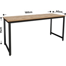 Flinder Çalışma Masası Bilgisayar Masası Ofis Masası 60 x 160 cm