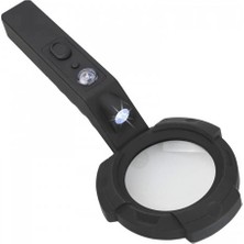 Üreticiniz 7 LED Aydınlatma,fener,pusula,4x Büyütme Okuma Büyüteç  TH600557