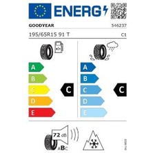 Goodyear 195/65R15 91T Ultragrip 8 Ms Oto Kış Lastiği ( Üretim : 2024 )