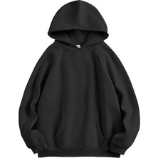 Unisex Kapüşonlu Kanguru Cepli Oversize Sweatshirt Hoodie