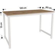Flinder Çalışma Masası Bilgisayar Masası Ofis Masası 60 x 120 cm