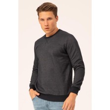 Süvari  Sıfır Yaka Karyokalı Pike Sweat Lacivert