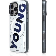 YoungKit Apple iPhone 16 Pro Max Kılıf Magsafe Şarj Özellikli Airbagli Çift Katmanlı Youngkit Future Serisi Mavi