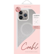 Coehl Apple iPhone 16 Uyumlu Kılıf Magsafe Şarj Özellikli Simli Arka Yüzey Askı Ipli Coehl Lumino Kapak Gümüş