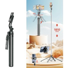 Go-Des Kumandalı Selfi Çubuğu ve Tripod GD-ST89 360 Derece Dönebilen Max 181 cm Siyah