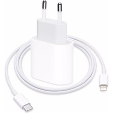 20W Lightning Hızlı Şarj Cihazı Apple Iphone Tüm Modellere Uyumlu Şarj Aleti