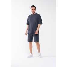 Garen Erkek Oversize Şort T-Shirt Takım