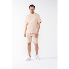 Garen Erkek Oversize Şort T-Shirt Takım