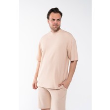 Garen Erkek Oversize Şort T-Shirt Takım