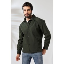 Garen Erkek Baharlık Softshell Mont Ceket Haki